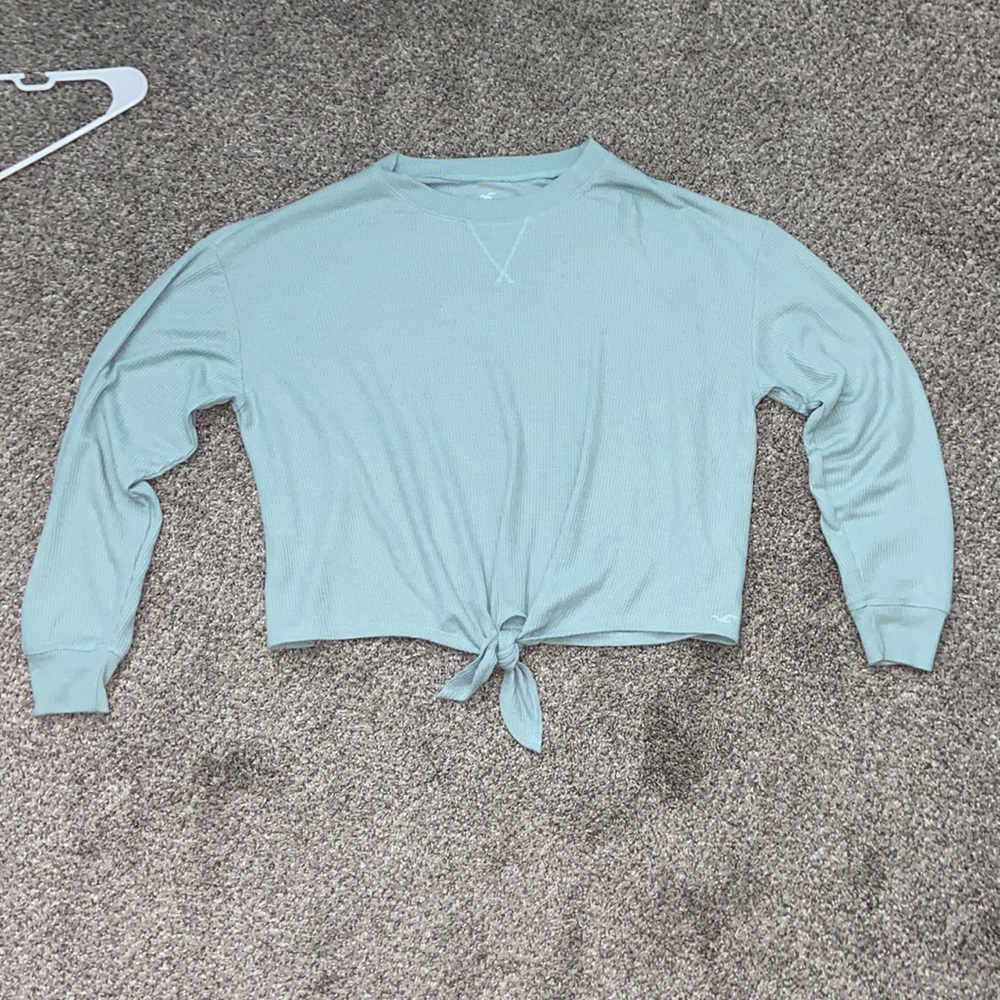 HOLLISTER Small Blue Cropped Sweater